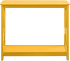 Convenience Concepts Oxford Console Table 39.5" - Sofa Table with Storage Shelf, Transitional Entryway Hall Table for Living Room and Bedroom, Display Foyer Table, Yellow