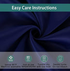 BONZER Mix and Match Curtains - 2 Pieces Branch Print Sheer Curtains and 2 Pieces Blackout Curtains for Bedroom Living Room Grommet Window Drapes, 54x95 Inch/Panel, Indigo, Set of 4 Panels