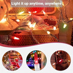 LAMPHOME Easter String Lights, 20FT 100 Count Incandescent Connectable Mini String Lights, Waterproof Easter Decorations for Indoor Outdoor Patio Party Home Garden Yard Decor