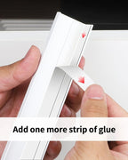 5 Pack 3 inch self Adhesive Cabinet pulls Cabinet Finger pulls Bright White Adhesive Cabinet Handles Concealed Finger pulls for cabinets Drawer pulls Stick on Handles Edge Seam Flat Handles