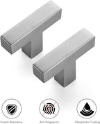 Ravinte 32 Pack 2 inch Length Square Cabinet Pulls Brushed Nickel Stainless Steel Kitchen Drawer Pulls Cupboard Handles Cabinet Handles