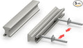 homdiy 5 Pack Adjustable Brushed Nickel Cabinet Pulls 1" to 4" (25-102mm) Adjustable Hole Distance Drawer Pulls