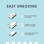 Mellow 3 Inch 5-Zone Memory Foam Mattress Topper, Soothing Lavender Infusion, Dorm Essentials, Queen