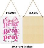 Pink Room Decor Christian Wall Decoration Bedroom Decor for Teen Girls Pink Dorm Room Decoration Bible Verses Wall Decor for Women Gift, Wooden Sign Wall Art Easter Decoration for Farmhouse Home Porch Bedroom Office