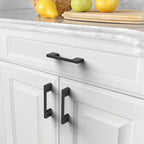 Asidrama 10 Pack 3 Inch(76mm) Matte Black Kitchen Cabinet Handles, Cabinet Pulls Kitchen Cabinet Hardware for Cupboard Drawer Pulls