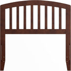 AFI Richmond Twin Size Headboard with Attachable Charger in Walnut