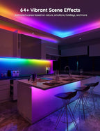 Govee RGBIC Pro LED Strip Lights, 32.8ft Color Changing Smart LED Strips, Works with Alexa and Google, Segmented DIY, Music Sync, WiFi and App Control, LED Lights for Bedroom,Home Decor
