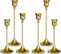 Candlestick Holders Gold, 6 Packs Taper Candle Holder for Candlesticks, Candle Sticks Holder Decor for Home Decor
