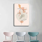 Metal Tin Signs Cute Floral Modern Art Suitable for Home Bar Cafe Farmhouse Decoration8x12inch Tin Sign