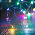 XINKAITE Waterproof LED String Lights - Fairy Starry Lights for Indoor & Outdoor DIY Decoration, Home Parties, Christmas Holiday (10FT/3Meters, Multicolor)