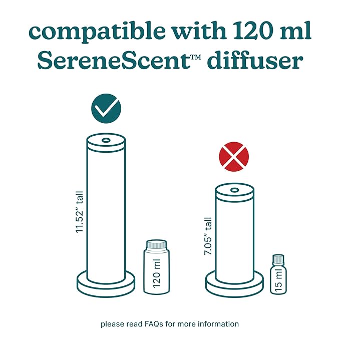 Homedics SereneScent Gilded Amber & Tonka Home Fragrance Oil, 120 ml, for use with Homedics SereneScent Waterless Diffuser (ARMH-970/973), Clean & Natural Everyday Collection