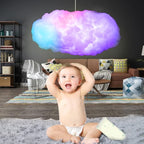 3D Big Cloud lightning Light Kit Music Sync Warm White Multicolor lightning Changing Strip Lights 360 Degree Wireless Remote APP NO DIY Coolest Decorations for Adults and Kids Indoor Home Bedroom