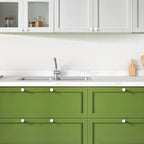 Ravinte 5 Pack Cabinet Knobs White Kitchen Cabinet Knobs Round Dresser Drawer Pulls Closet Door Pulls 1-1/5 Inch