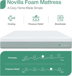 Novilla Queen Mattress,10 Inch Gel Memory Foam Mattress for Suppotive &Pressure Relieving, Medium Firm Feel in a Box,Bliss