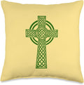 Nordic Scandinavian Legends Old Norse Mythology Celtic Cross Throw Pillow