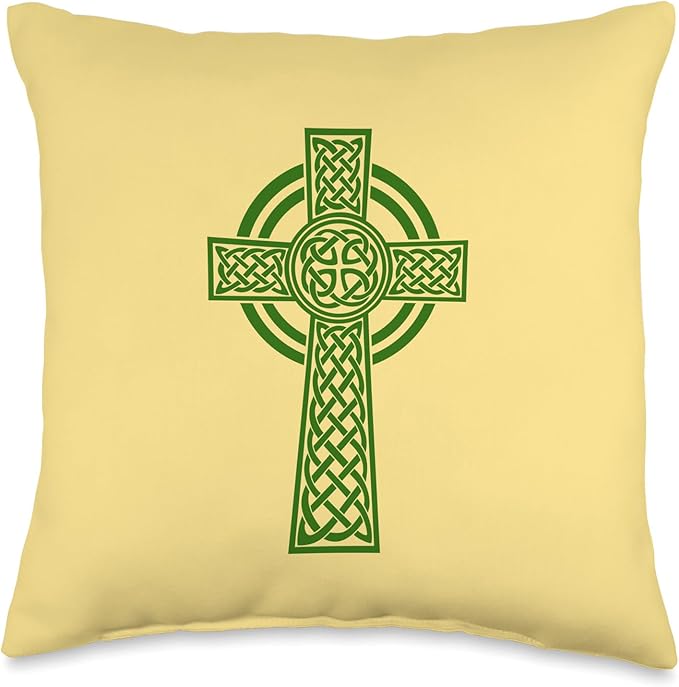 Nordic Scandinavian Legends Old Norse Mythology Celtic Cross Throw Pillow