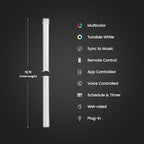 Feit Electric Smart LED Neon Flex Strip Lights, 10FT, Bendable, RGBW Color Chasing, Dimmable, 2.4Ghz WiFi Enabled, Compatible with Alexa and Google Home Asst, Music Sync, Remote App, NF10/CHASE/WP/AG