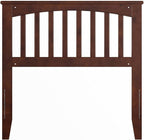 AFI, Mission Twin Solid Wood Headboard with Attachable Charger, Walnut
