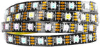 BTF-LIGHTING WS2812B IC RGB 5050SMD Pure Gold Individual Addressable LED Strip 3.28FT 60LED 60Pixel/m Flexible Full Color IP30 DC5V for DIY Chasing Color Project(No Adapter or Controller)
