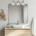 ANDY STAR 36x36 Inch Brushed Nickel Bathroom Mirror, Rounded Square Bathroom Vanity Mirrors for Wall, Anti-Rust SUS304, Seamless Tube Metal Frame, 1’’ Deep Wall Mounted Vertically/Horizontal