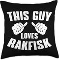This Guy Loves Rakfisk - Scandinavian Cuisine Norway For Men Throw Pillow