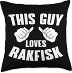 This Guy Loves Rakfisk - Scandinavian Cuisine Norway For Men Throw Pillow