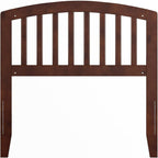 AFI Richmond Twin Size Headboard with Attachable Charger in Walnut