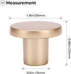 Ravinte 20 Pack Cabinet Knobs Champagne Gold Kitchen Cabinet Knobs Round Dresser Drawer Pulls Closet Door Pulls 1-1/5 Inch