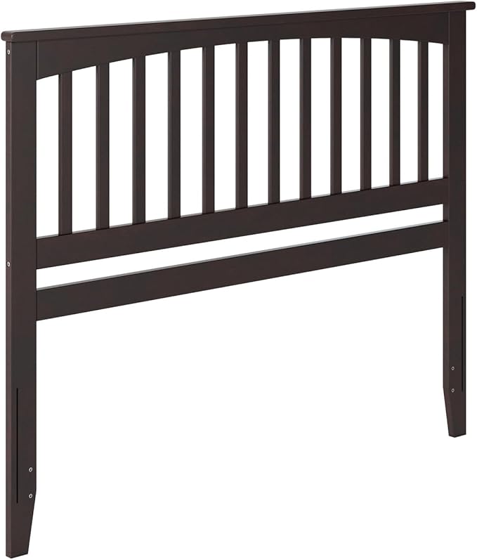 AFI, Mission King Solid Wood Headboard with Attachable Charger, Espresso