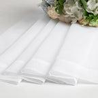 OVZME White Sheer Curtains 84 inches Long 2 Panels Set, Sheer White Curtains for Living Room/Bedroom, Rod Pocket Light Filtering Sheer Drapes, Airy Lightweight Window Treatments, Each 42W x 84L