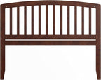 AFI Richmond Queen Size Headboard with Attachable Charger in Walnut