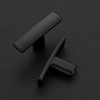 40 Pack Black Cabinet Knobs - Curved Pulls Matte Black for Kitchen Drawer Solid Dresser Hardware 1-3/4 Inch Length Single Hole