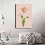 Metal Aluminum Signs Rose Flower Line Art Bedroom and Bathroom Wall Decoration 8x12inch Tin Sign