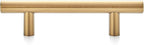 Ravinte 50 Pack 5 Inch Cabinet Pulls Brushed Brass Stainless Steel Kitchen Drawer Pulls Cabinet Handles 5”Length, 3” Hole Center