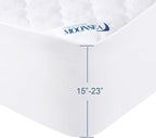 Air Mattress Cover Full Mattress Pad, Thick Quilted Mattress Topper Full, Super Soft Breathable and Noiseless Down Alternative Fiber Pillow Top Mattress Pad (15-23'' Deep Pocket)