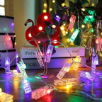 40 LED Photo Clip Fairy Lights - Twinkle Starry Lights for Home, Bedroom, Wall, Halloween, Thanksgiving, Christmas, Party, Wedding Decor - Multicolor