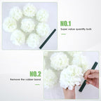 AVIVIHO 65Pcs White Hydrangea Artificial Flowers Bulk (Not Squished, No Steaming Need) Realistic Ivory Faux Hydrangeas Silk Flowers with Stems for Home,Weddings,Party,Centerpieces,Arch,Florals Decor