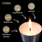 36Pcs Clear Tealight Candle Holder with 36pcs Tea Light Candles, Votive Candle Holders Glass with 4.5 Hour Long Burning for Table Centerpiece, Wedding Decor, Propose Party Home Decor