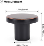 Ravinte 1 Pack Cabinet Knobs Oil Rubbed Bronze Kitchen Cabinet Knobs Round Dresser Drawer Pulls Closet Door Pulls 1-1/5 Inch