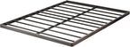 1.6 Inch Bunkie Board Full Low Heavy Duty Metal Box Spring Full Size Bed Base, Sturdy Mattress Foundation, Easy Assembly, Noise Free, Black