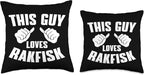 This Guy Loves Rakfisk - Scandinavian Cuisine Norway For Men Throw Pillow