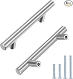 HBL' 6 Pack | 3 Inch Center to Center Brushed Nickel Cabinet Pulls Kitchen Cabinet Handles,Made of Stainless Steel,Ideal for Cabinet,Drawer,Cupboard and Wardrobe.