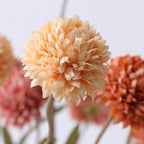 Artificial Flowers for Vases 20.5 Inch 10 Stems， Silk Dried Fake Mums Bouquet Indoor Faux Floral Arrangements for Decoration (Yellow)