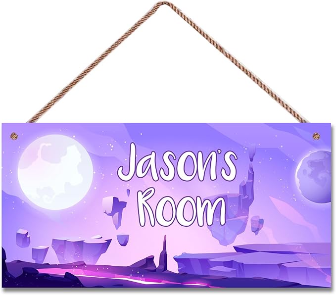 SLWEJQHA Personalized Sign Outer Space Room Decor, Inspirational Space Art Print Space Wall Art For Boys Room,Fantasy Picture Posters For Kids Bedroom Nursery Décor For Little Man Cave