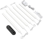 Remote Control Under Cabinet Led Light Plug in, Dimmable Daylight White 4500K, 6 Pack 12 inch Linkable Led Under Counter Lights for Kitchen Upgrade ETL Listed Plug 24V, UNO-LK 4500K