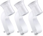 3 Pack Wall Fragrance Plug in Compatible with Bath and Body Works WallFlower Fragrances, ETL Certified, Rotatable, Precise Scent Control Fragrance Diffuser Plug for Home, Office (White)