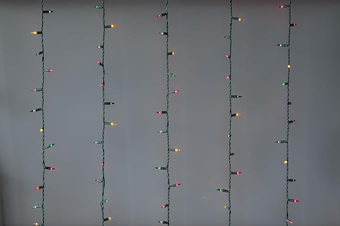 Brite Star 100 Count Mini String Christmas Lights, Multi - 22 feet Indoor/Outdoor Christmas Tree Lights with Green Wire