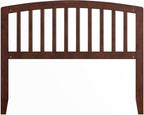 AFI Richmond Full Size Headboard with Attachable Charger in Walnut