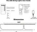 Dazzle Bright Outdoor Halloween String Lights, 1000 LED 328 FT Plug in Fairy Light with Remote Control 8 Modes & Timer, Waterproof Decoration for Home Garden Yard Wedding, Purple and Orange