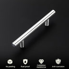 homdiy 20 Pack Cabinet Pulls Modern Drawer Pulls - HD201SN Kitchen Cabinet Handles Cupboard Handles Brushed Nickel Cabinet Hardware Stainless Steel Drawer Handls, 5in Hole Centers